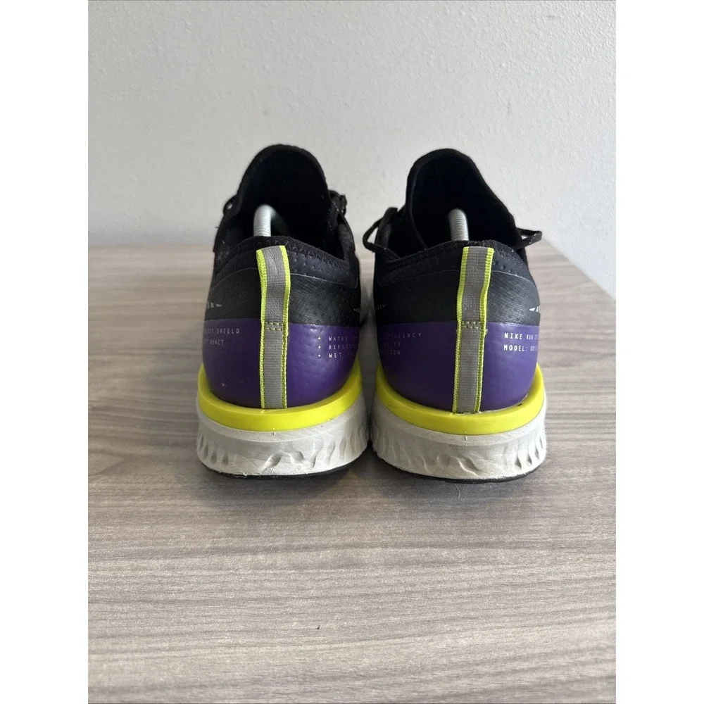 Nike Odyssey React Shield 2 Size 13 Black/Voltage Purple BQ1671-002